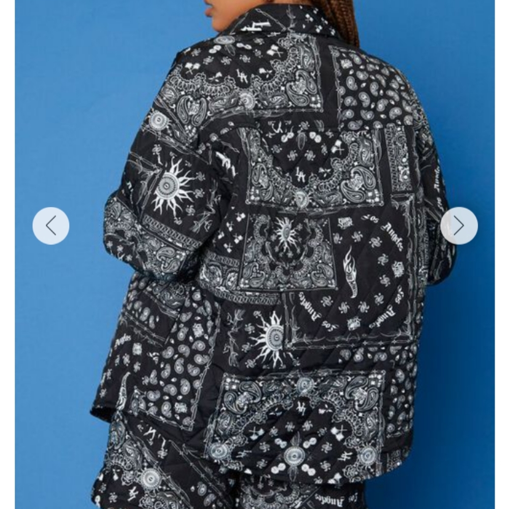 Paisley Oversized Casual Jacket